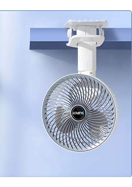 USB Şarj Duvara Monte Küçük Mini Fan Ev Yurdu Masaüstü Vantilatör (Yurt Dışından)