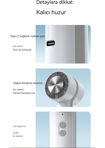 Yarı Iletken Soğutma Soğuk Kompresli Fan USB Taşınabilir Dış Mekan Buz Kompres El Fanı (Yurt Dışından) modelleri