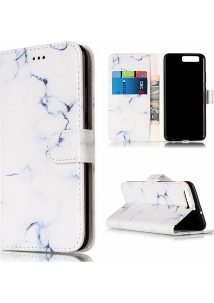 Huawei P10 Tam Koruma Mermer Desen Pu Deri Cüzdan Için Flip Case (Yurt Dışından) indirimleri