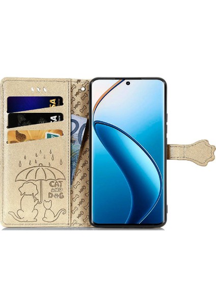Realme 12 Pro Darbeye Kapak Kapak Için Kılıf Kısa Kayış Deri Kılıf (Yurt Dışından) fırsatları