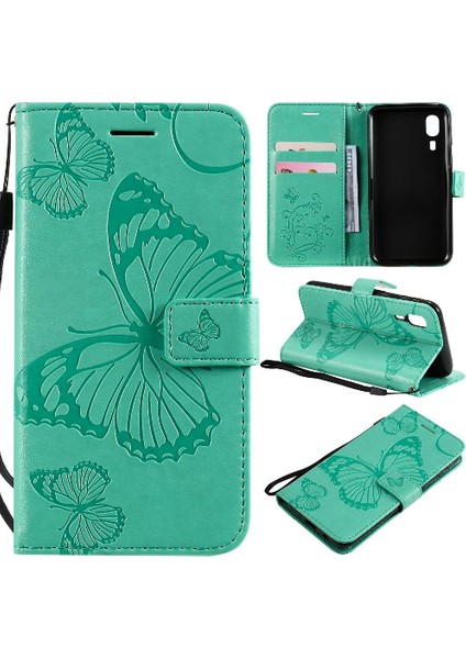 Kart Yuvası Standı Darbeye Kapak ile Samsung Galaxy A2 Çekirdek Için Flip Case (Yurt Dışından)