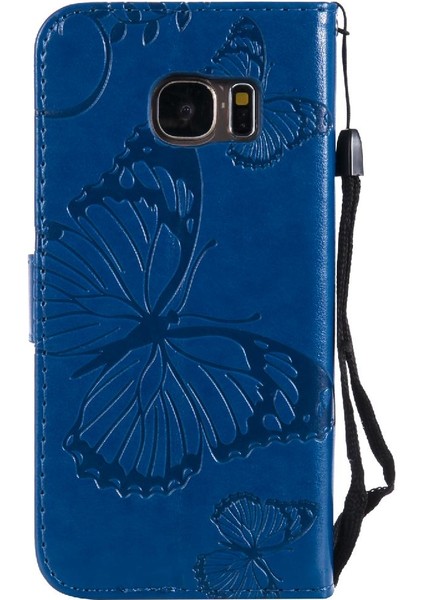 Samsung Galaxy S7 Flip Kickstand Pu Deri Kart Yuvası Standı ile (Yurt Dışından) fırsatları