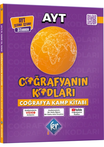 Kr Akademi Yayınları Coğrafyanın Kodları AYT Coğrafya Kamp Kitabı