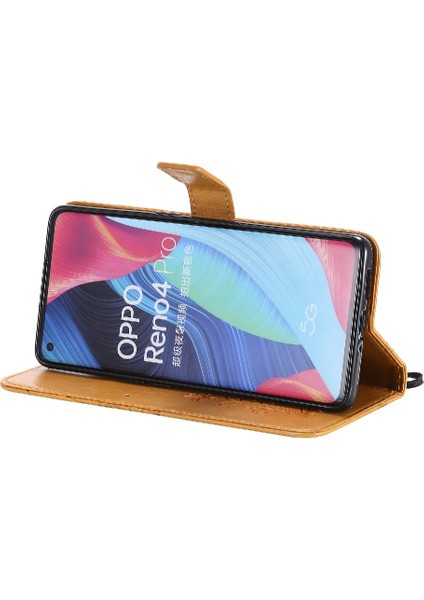 Oppo Için Flip Case Oppo 4 Pro 5g Flip Kickstand Kart Yuvası Standı ile Pu (Yurt Dışından)