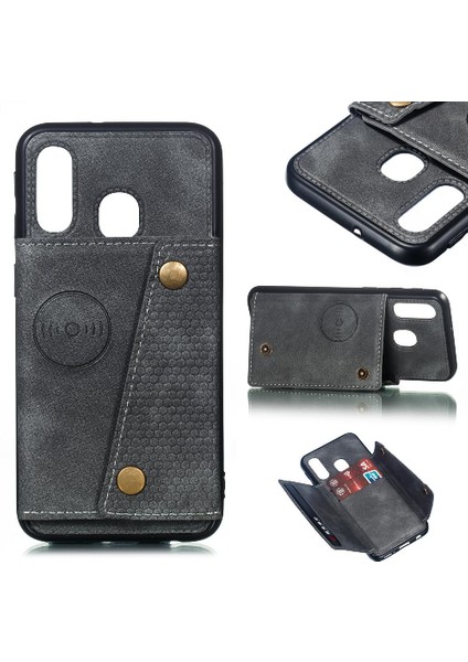 Samsung Galaxy A40 Cüzdan Kılıf Için Cüzdan Kılıf Kart Tutucu Kickstand Buit (Yurt Dışından)