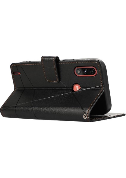 Motorola Moto E7 Güç Darbeye Dayanıklı Şok Emici Kickstand Için Flip Case (Yurt Dışından)