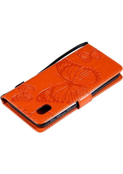 Kart Yuvası Standı ile Samsung Galaxy A01 Çekirdek Için Flip Case Pu Deri Flip (Yurt Dışından)