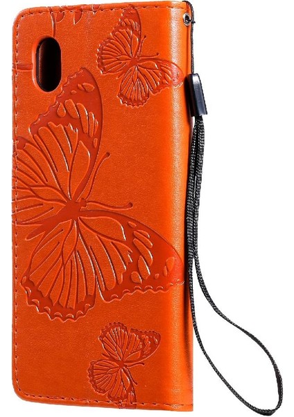 Kart Yuvası Standı ile Samsung Galaxy A01 Çekirdek Için Flip Case Pu Deri Flip (Yurt Dışından)