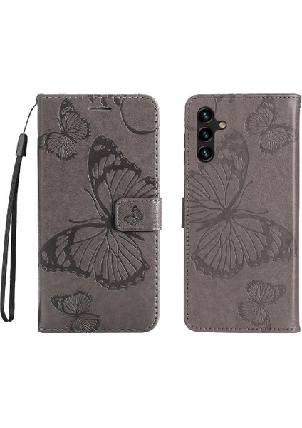 Samsung Galaxy A13 5g Için Flip Case Kart Yuvası Standı ile Kickstand Pu Çevirin (Yurt Dışından)