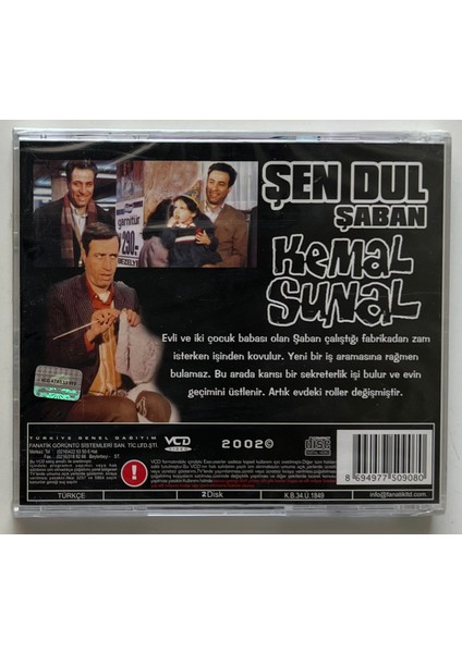 Kemal Sunal Şen Dul Şaban CD (Jelatininde Sıfır Orjnal Dönem Baskı Vcd)