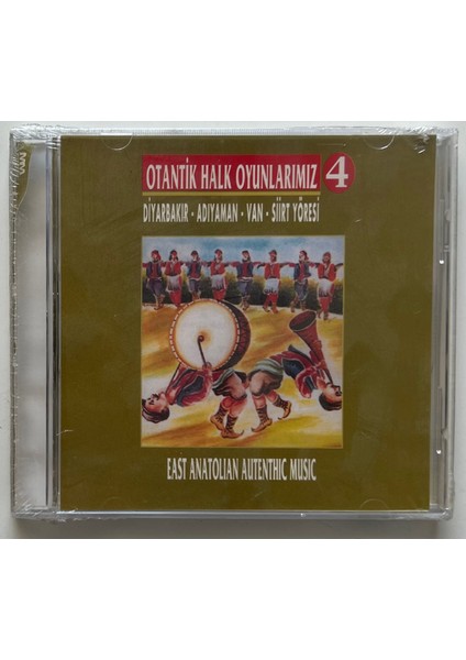 Otantik Halk Oyunlarımız 4 (Diyarbakır,adıyaman,van,siirt Yöreleri) CD (Jelatininde Sıfır Orjnal Dönem Baskı Cd)