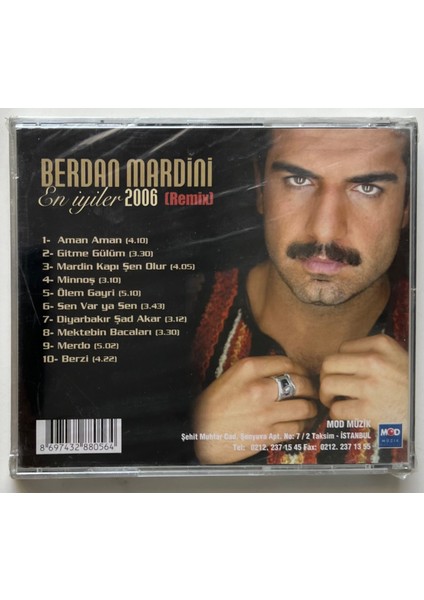 Berdan Mardini En Iyiler 2006 Remix CD (Jelatininde Sıfır Orjnal Dönem Baskı Cd)