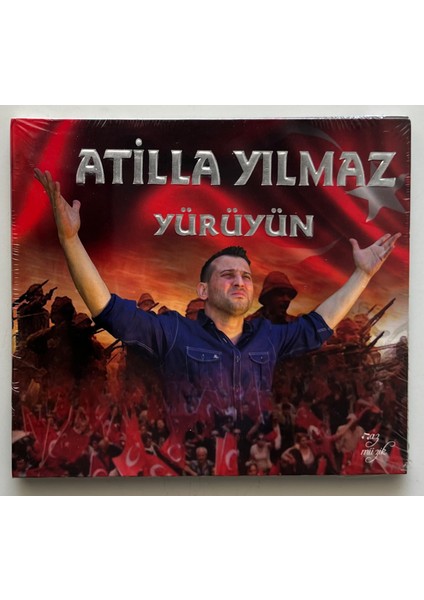 Naz müzik Atilla Yılmaz Yürüyün CD (Jelatininde Sıfır Orjnal Dönem Baskı Cd)