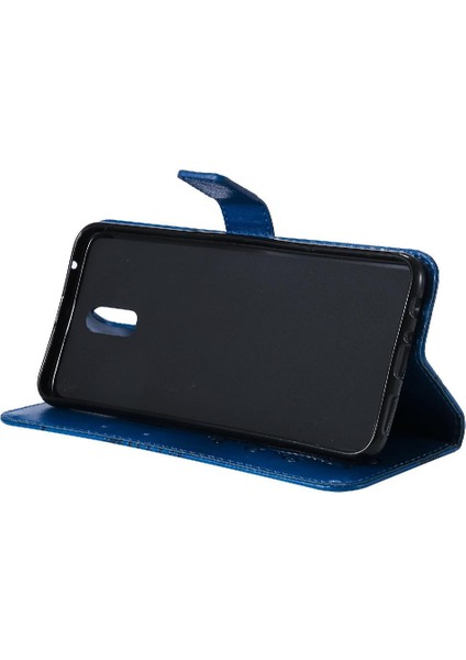 Kart Yuvası Standı Manyetik Flip ile Oppo R17 Darbeye Kapak Için Flip Case (Yurt Dışından)