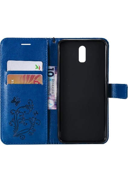 Kart Yuvası Standı Manyetik Flip ile Oppo R17 Darbeye Kapak Için Flip Case (Yurt Dışından)