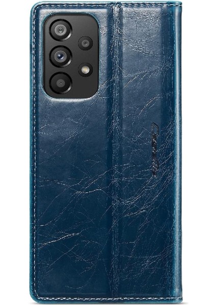 Samsung Galaxy Için Flip Case A53 5g Çılgın At Pu Deri Retro Cüzdan (Yurt Dışından)