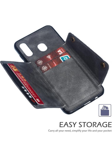 Cüzdan Kılıf Samsung Galaxy A20/A30/M10S Kart Tutucu Kickstand Buit In (Yurt Dışından) indirimleri