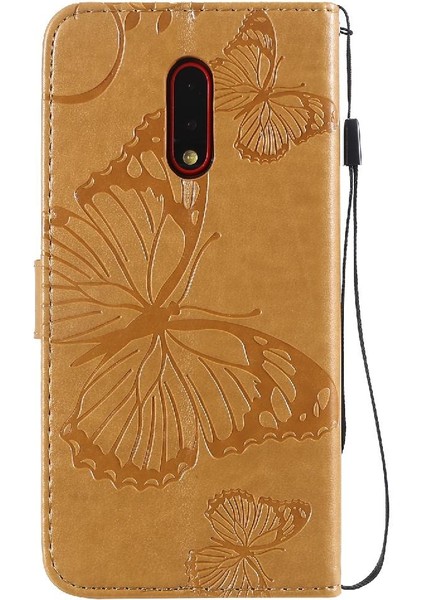 Oneplus 6t Için Flip Case Pu Deri Darbeye Kapak ile Kickstand Çevirin (Yurt Dışından)