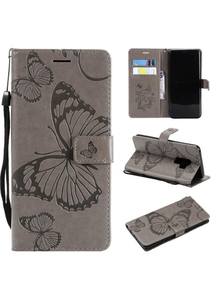 Samsung Galaxy S9 Artı Flip Kickstand Darbeye Kapak ile Kart (Yurt Dışından)