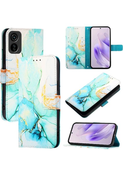 Tecno Pop 6c Mermer Desen Kickstand Cüzdan Pu Deri Için Kılıf (Yurt Dışından) indirimleri