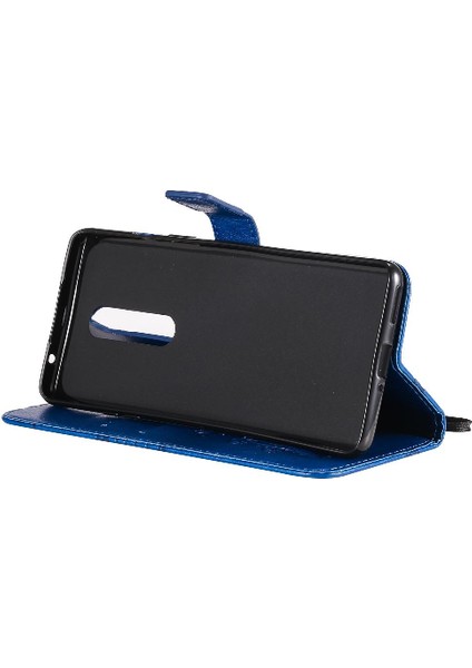 Kart Yuvası Standı ile Oneplus 8 Flip Kickstand Pu Deri Için Flip Case (Yurt Dışından)