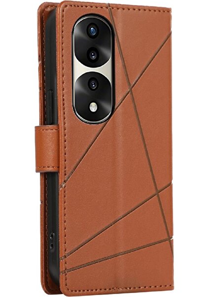 Manyi Mall Onur Için Flip Case 70 Pro Üç Kart Yuvaları Şok Emici Kickstand (Yurt Dışından)