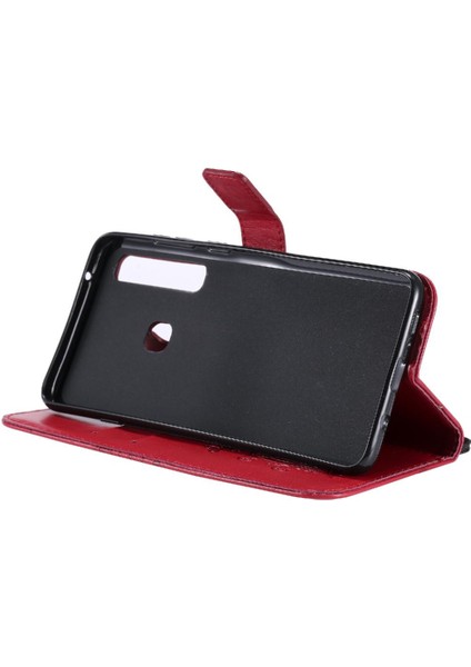 Samsung Galaxy A9 2018 Için Flip Case Manyetik Kapak Pu ile Kickstand Çevirin (Yurt Dışından)