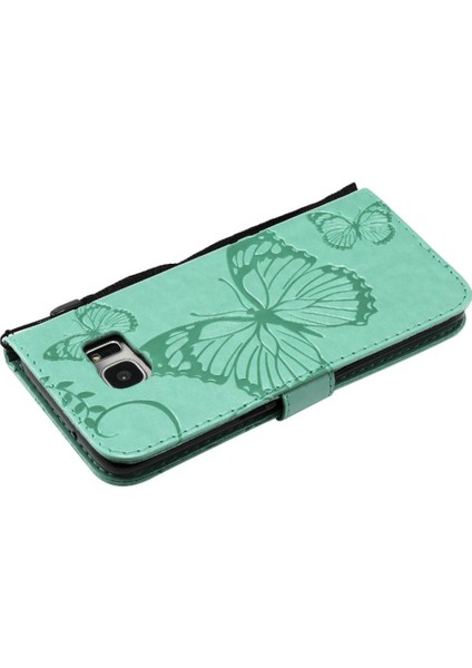 Samsung Galaxy S7 Kenar Flip Kickstand Darbeye Kapak Pu Deri (Yurt Dışından)