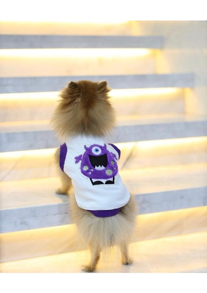 Küçük Irk Köpek Tişört Purple Monster fiyatları