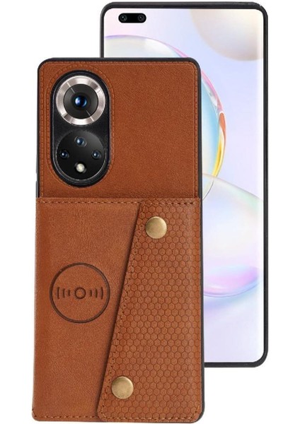 Cüzdan Kılıf Için Huawei Nova 9 Pro Buit Demir Cüzdan Kılıf Kart Tutucu (Yurt Dışından)