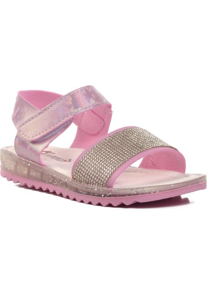 24-408-P Pembe Simli Çocuk Sandalet