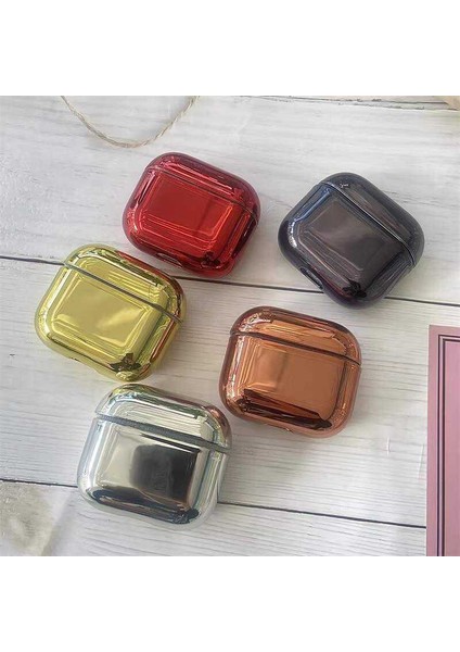 Air Pods 3. Nesil Kılıf Airbag 08 Silikon-Rose Gold
