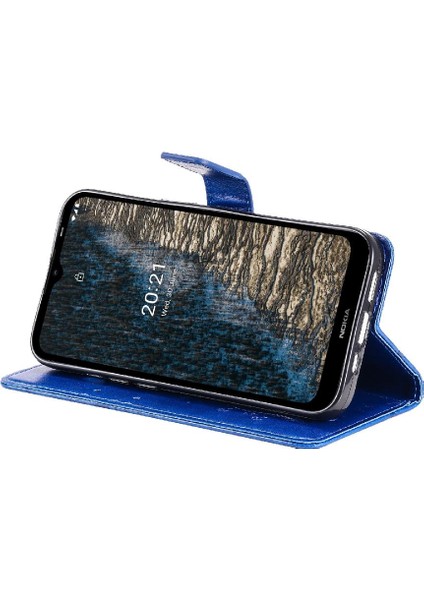 Manyi Mall Nokia C10 Için Flip CASE/C20 Darbeye Kapak Kart Yuvası ile Kickstand Çevirin (Yurt Dışından)