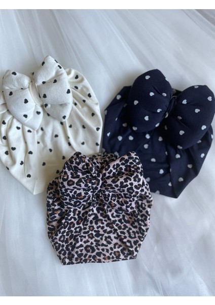 Kız Bebek Saç Bonesi Seti / Yeni Doğan Bebe Hediyelik