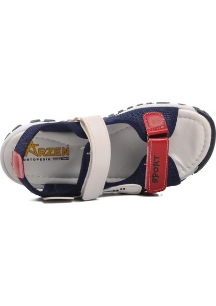 24-410-F Lacivert-Beyaz-Kırmızı Çocuk Sandalet fırsatları