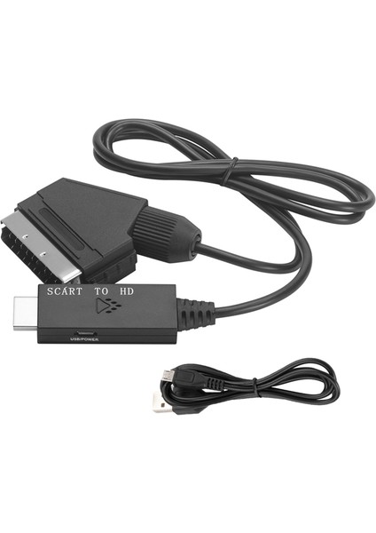 1080P Scart - Uyumlu Dönüştürücü Bilgisayar Projeksiyonunu Scart Ürünleri Için Tv Adaptörüne Hd Ürünleri Bağlama (Yurt Dışından)
