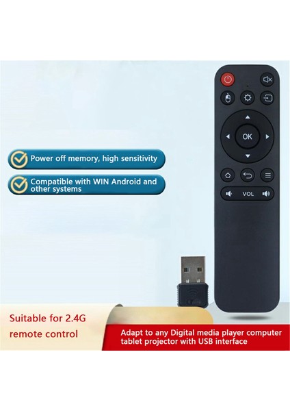 BPR1S Plus Ble 5.0 Uzaktan Kumanda 2,4 Ghz Kablosuz Kumanda, Android Tv Kutusu/pc Için (Yurt Dışından)