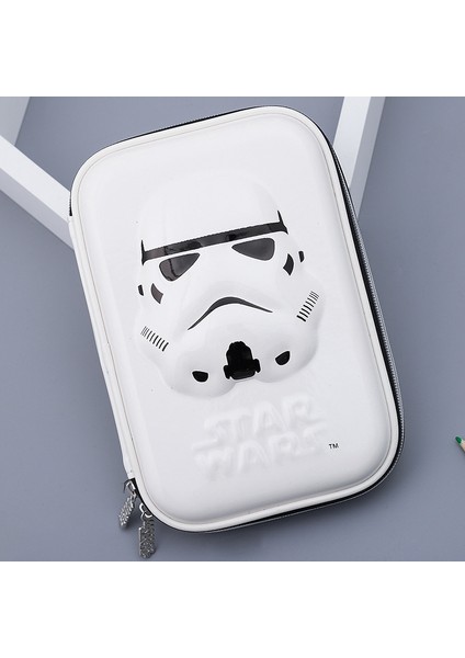 Siyah Samuray Kalem Çantası Star Wars Kalem Çantası Animasyon Kalem Kutusu Büyük Kapasiteli Ilköğretim Okulu Öğrenci Kırtasiye Kutusu (Yurt Dışından)