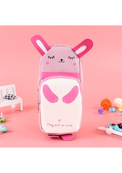 Sevimli Kırtasiye Çantası Panda Tavşan Kalem Kalem Kutusu Yaratıcı Kırtasiye (Yurt Dışından)