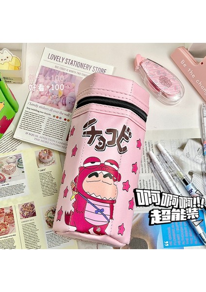 Kalem Çantası Crayon Shin-Chan Altıgen Fermuarlı Dikey Yaratıcı Kırtasiye Çantası (Yurt Dışından)