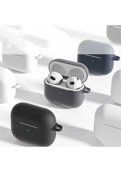 Air Pods 3. Nesil Standart Silikon Kılıf-Pembe