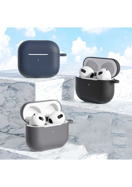 Air Pods 3. Nesil Standart Silikon Kılıf-Pembe