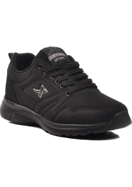 020 Siyah-Siyah Fileli Kadın Spor Ayakkabı