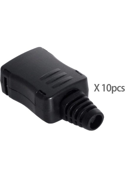 10 Adet 4pin Tip C Soketli Konnektör USB C Dişi Smt Tipi Pc Kartı Muhafazası ile Od 3.0mm Kablo (Yurt Dışından)