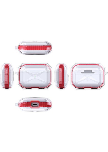 Air Pods Pro Kılıf ​​​​​​​​Air Pods Airbag 22 Kılıf-Beyaz modelleri