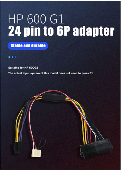 Atx 24PIN - 6pin Adaptör Kablosu Güç Anakart Dönüşüm Kablosu 600G1 Güç Adaptörü Kablosu Için Uygun (Yurt Dışından)