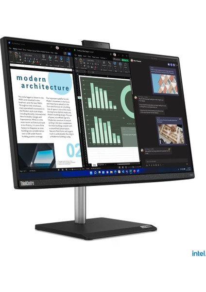 Thinkcentre Neo 30A 24 Gen3 Intel Core I5 12450H 8gb 1tb SSD 23.8" Fhd Freedos All In One Pc 12CE0088TX O2