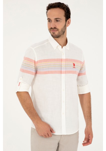 U.S. Polo Assn. Erkek Gömlek Desenli 50283790-VR239