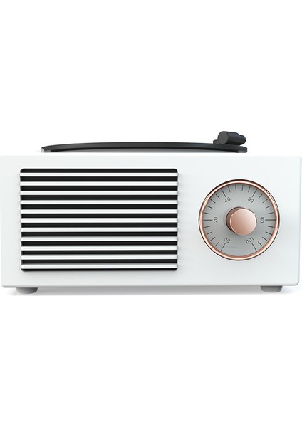 Yeni Atomik Siyah Tutkal Fonograf Kablosuz Bluetooth Hoparlör Retro Gramofon Ses Renkli Müzik Çalar Hediye Beyaz (Yurt Dışından)