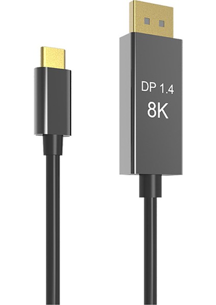 Macpro Display Xdr Için 3.1 USB C Dp1.4 Kablo Tip-C'den Displayport'a 8K@60Hz Alüminyum Alaşımlı Kablo (Yurt Dışından)